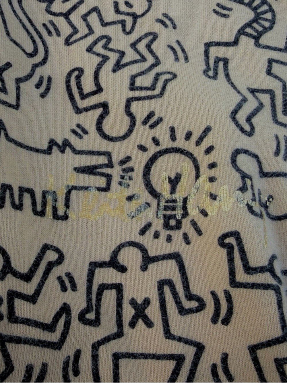 IT’S ALMOST PRIDE TIME!! Keith Haring Short Sleeve Tee with gold signature - Picture 4 of 5